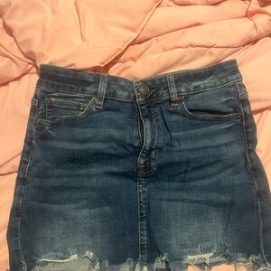 American Eagle Outfitters Dark Blue Denim Skirt